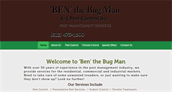 Desktop Screenshot of benthebugman.com